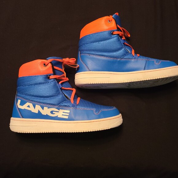 Lange Podium Soft Shoe- Men's/Women's - Size 7.5 US Blue & Orange - Picture 2 of 4